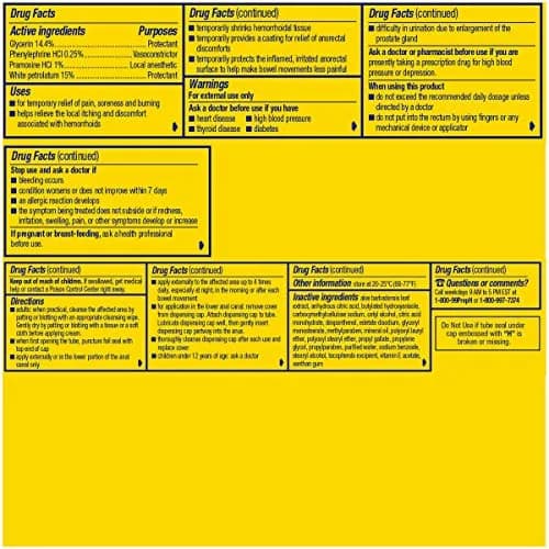 Preparation H Hemorrhoid Symptom Treatment Cream 3.6 oz (102 g) | Multi-Symptom Relief thumbnail 7