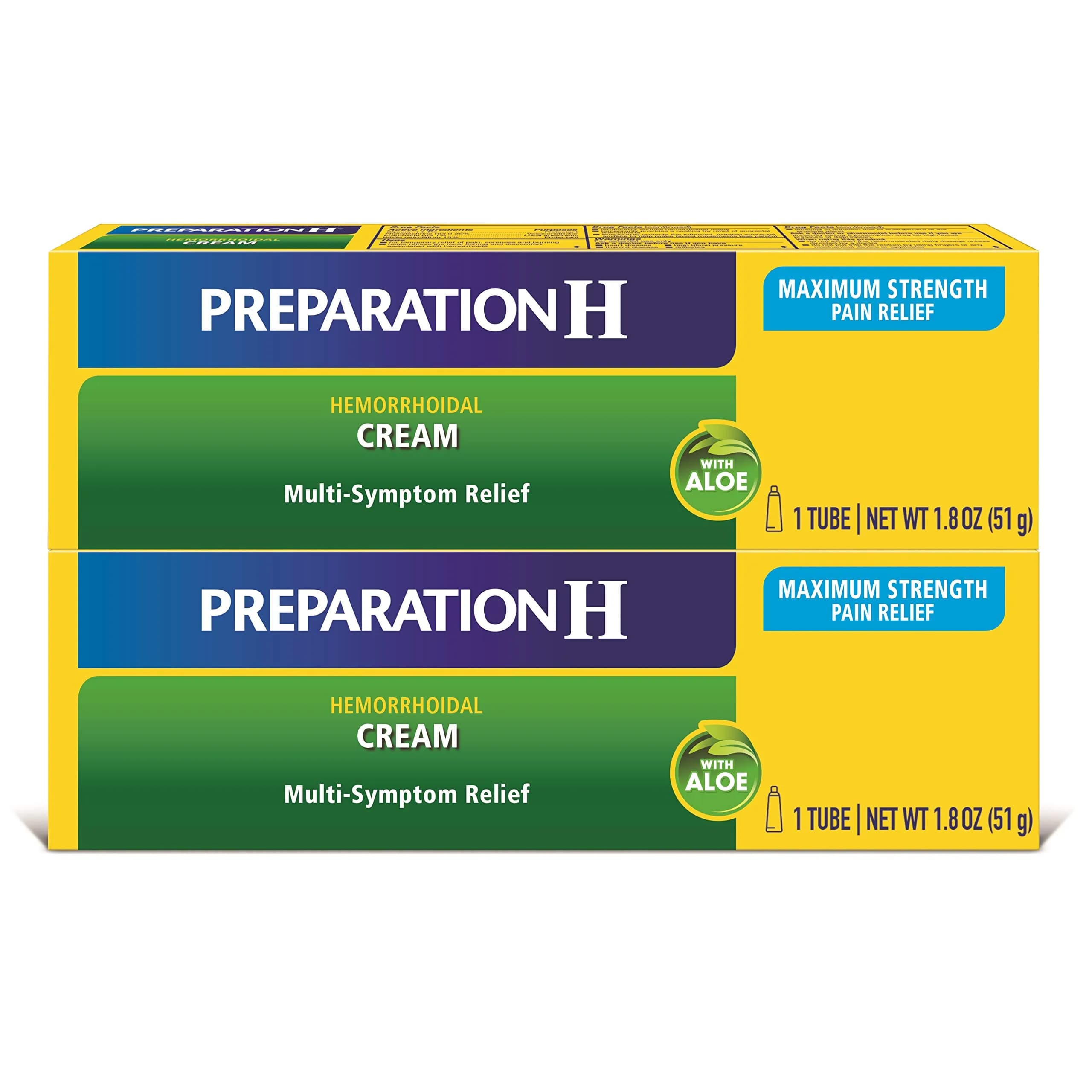 Preparation H Hemorrhoid Symptom Treatment Cream 3.6 oz (102 g) | Multi-Symptom Relief