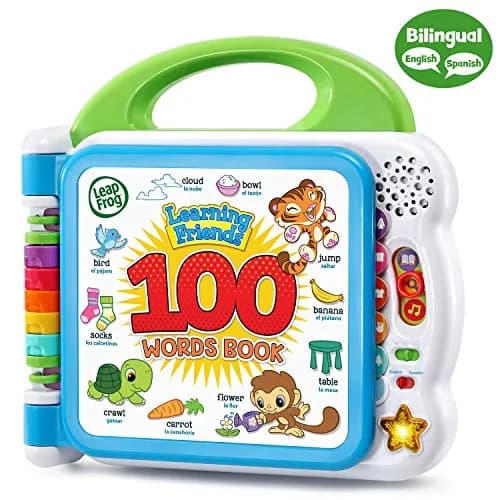 LeapFrog Learning Friends 100 Words Book - Green, 23.9cm x 23.4cm x 4.8cm | Bilingual Learning Toy thumbnail 2