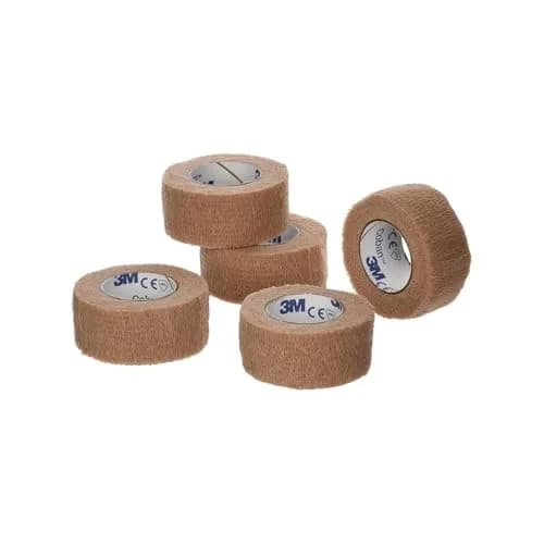 Coban 3M Self-Adherent Wrap Tan 1" x 5 Yards (75 Yards Total) | Professional Healthcare Grade thumbnail 1
