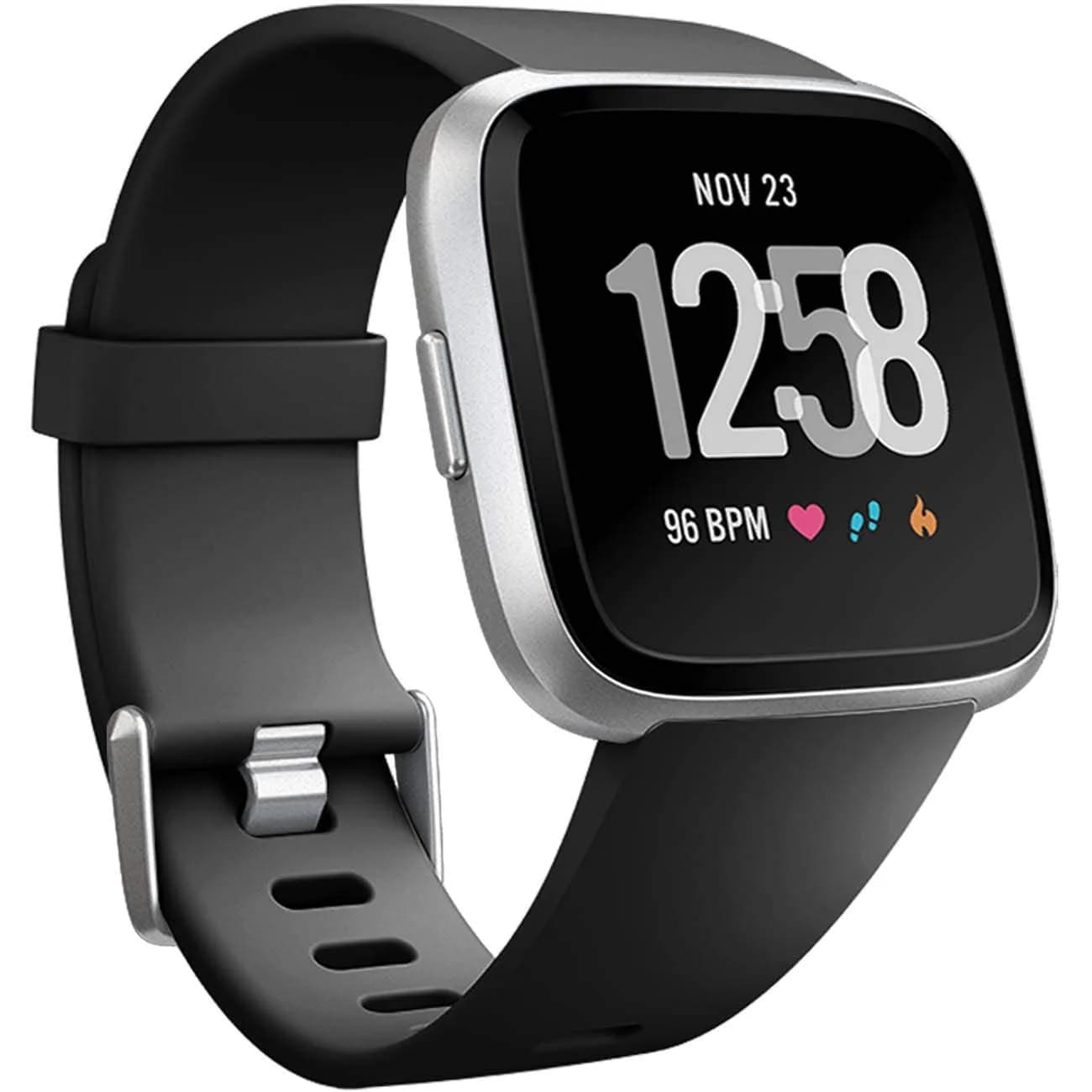 Wepro Sport Bands for Fitbit Versa 2, Versa Lite, Versa — Small 5.5"-7.2" Wrist — Black