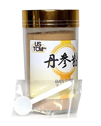 USTCM Dan Shen Powder Salvia Miltiorrhiza Root Powder 227 g (8 oz) | Herbal Supplement for Tea thumbnail 3