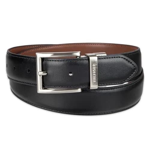 Tommy Hilfiger Men's Reversible Belt - Black/Brown, Size 30 thumbnail 2