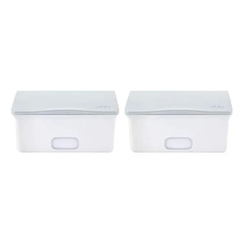 Ubbi Baby Wipes Dispenser with Weighted Plate, Gray 2 Pack | Keeps Wipes Fresh & Moist for Easy Diaper Changes thumbnail 1