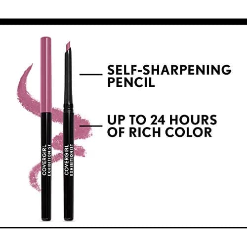 COVERGIRL Exhibitionist All-Day Lip Liner Garnet Red 225 (0.33g / 0.01oz) | Cruelty-Free Lip Definition thumbnail 2