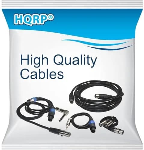 HQRP 9-pin Mini-DIN Male to 9-pin Mini-DIN Male Audio Input Cable | 9ft Length, Black thumbnail 8
