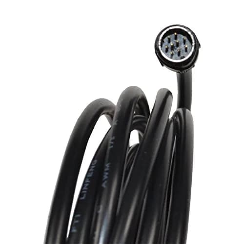 HQRP 9-pin Mini-DIN Male to 9-pin Mini-DIN Male Audio Input Cable | 9ft Length, Black thumbnail 2