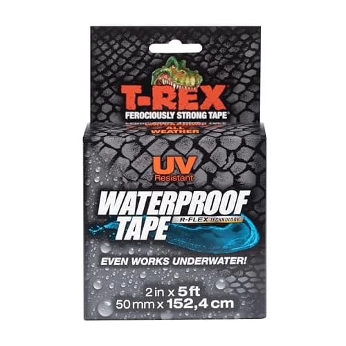 T-REX Heavy Duty Waterproof Repair Tape 5 ft (1.52 m) Roll | Bonds Wet, Rough, Dirty Surfaces thumbnail 1
