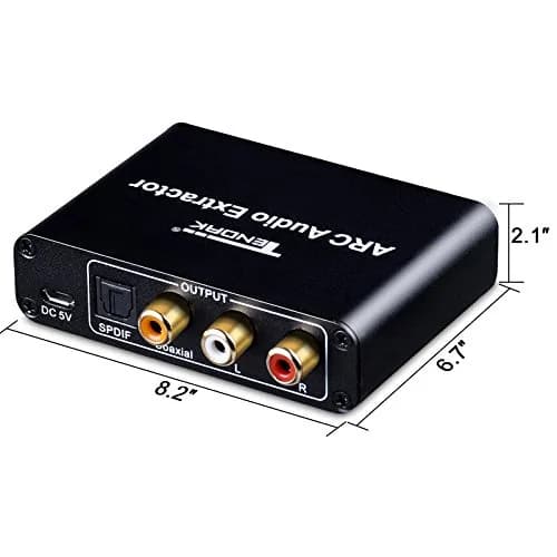Tendak HDMI ARC Audio Extractor for HDTV Soundbar Speaker Amplifier | 192KHz PCM Support thumbnail 2