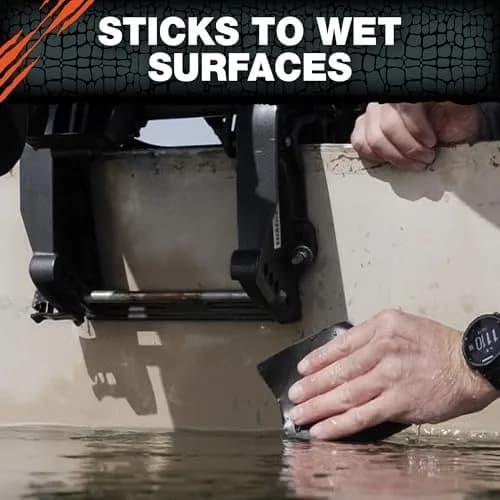 T-REX Heavy Duty Waterproof Repair Tape 10 cm x 1.5 m (4 in x 5 ft) Black | Bonds Wet, Rough, Dirty Surfaces thumbnail 3