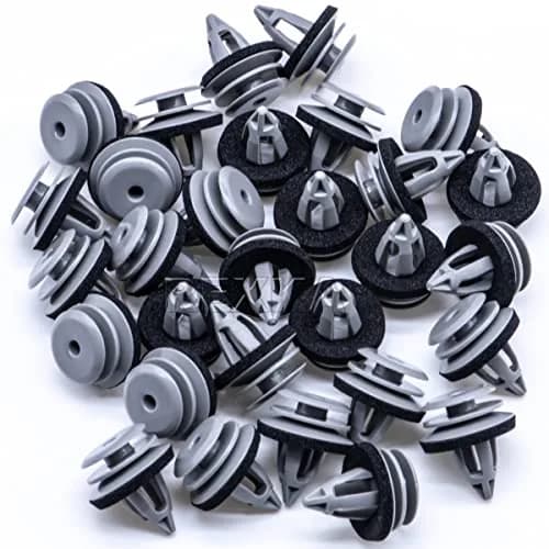 Rexka 30pcs Gray Door Trim Panel Retainer Clips Rivet Compatible with BMW 51418224781 51410407983 51430141025 | OEM-Quality Fasteners thumbnail 2
