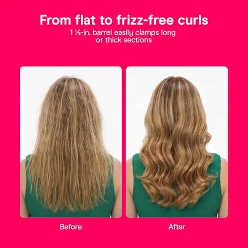 Conair Double Ceramic Curling Iron 1.5 Inch Barrel | Creates Soft Waves & Lasting Curls thumbnail 3