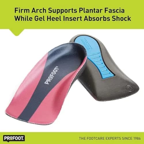 PROFOOT Plantar Fasciitis Orthotic Insoles for Women (Sizes 6-10) – Gel Heel Inserts for Instant Heel Pain Relief & Arch Support (2 Pairs) thumbnail 4