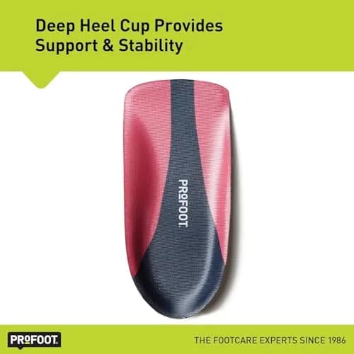 PROFOOT Plantar Fasciitis Orthotic Insoles for Women (Sizes 6-10) – Gel Heel Inserts for Instant Heel Pain Relief & Arch Support (2 Pairs) thumbnail 3