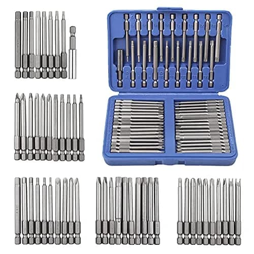 S SUNSBELL 50-Piece Security Bit Set with Magnetic Extension & Case | Alloy Steel, 3-Inch Bits for Electronics & Household Repair thumbnail 1