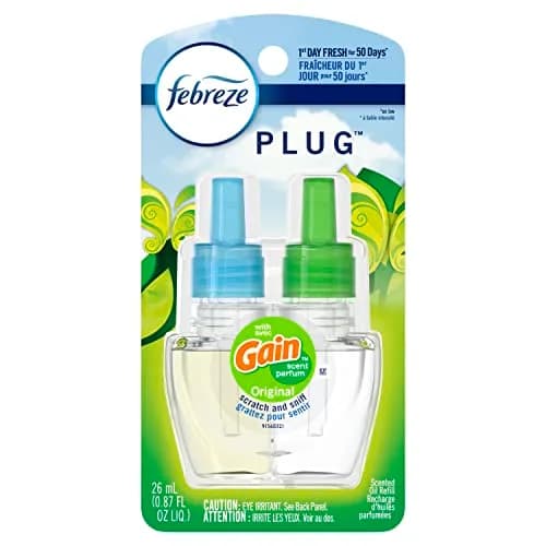 Febreze Fade Defy Plug Air Freshener Refill Gain Original Scent 0.87 fl oz (25.8 ml) | Lasts 50 Days thumbnail 1