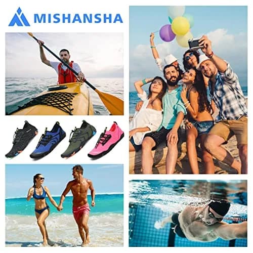 Mishansha Water Shoes for Women Men, Quick-Dry Barefoot Swim Shoes | Non-Slip, Lightweight & Packable thumbnail 7