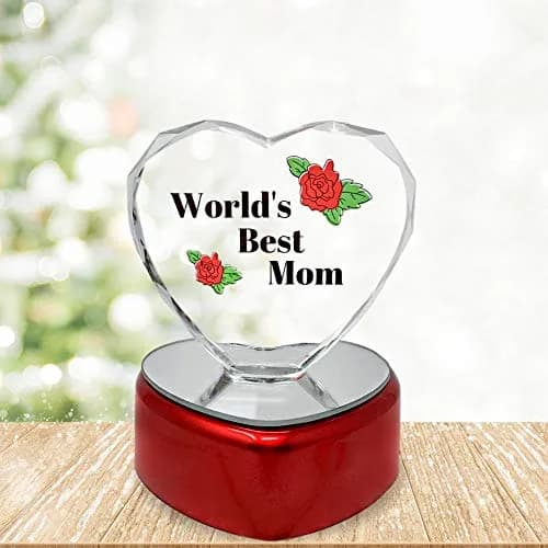 BANBERRY DESIGNS Mother Gift Set – Mom Butterfly Suncatcher with Pressed Flowers + LED Heart, 4" x 3" | Window Hanging & Table Decor thumbnail 5