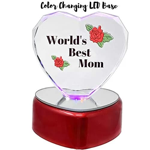 BANBERRY DESIGNS Mother Gift Set – Mom Butterfly Suncatcher with Pressed Flowers + LED Heart, 4" x 3" | Window Hanging & Table Decor thumbnail 3