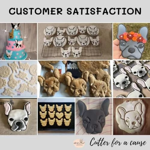 Free Thought Designs French Bulldog Cookie Cutter - 3 inch Face | Fun Dog Treat & Party Tool thumbnail 3