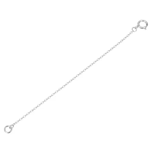 Adabele 925 Sterling Silver Chain Extender 5 inch (12.7 cm) | Tarnish Resistant Rhodium Plated Box Link thumbnail 1