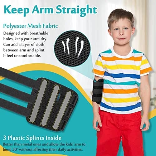 Mybow Elbow Splint for Cubital Tunnel Syndrome | Night Support & Habit Control (110 characters) thumbnail 2