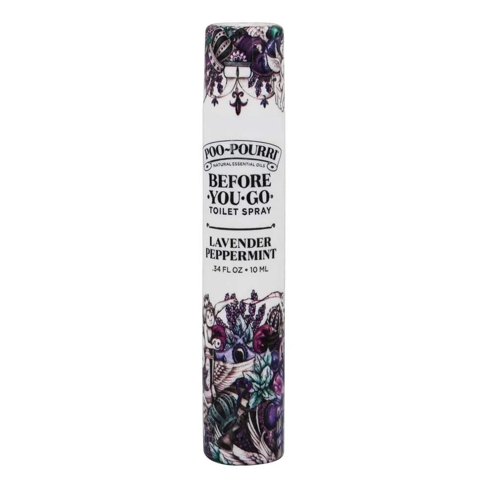 Poo-Pourri Before-You-Go Toilet Spray Lavender Peppermint 118ml (4 Fl Oz) | Odor Eliminator with Essential Oils — 0.34 fl oz