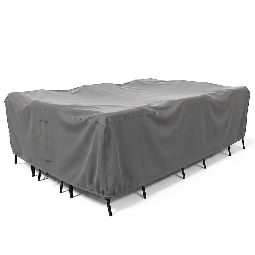 KHOMO GEAR Patio Table and Chair Set Cover - Heavy Duty, Water Resistant 128"L x 82"W x 25"H | All-Weather Outdoor Furniture Cover - main product image