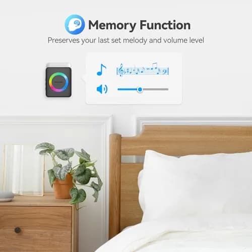 TECKNET WA878 Wireless Doorbell Kit 300m Range | Easy Setup Plug-in Chime with LED Flash thumbnail 6