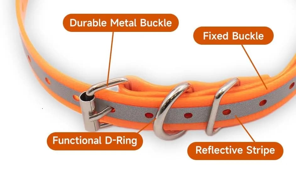 TrainPro Waterproof TPU Replacement Strap for Dog Training Collar, 27.5 in | Durable, Waterproof Nylon & Stainless Steel Buckle thumbnail 3