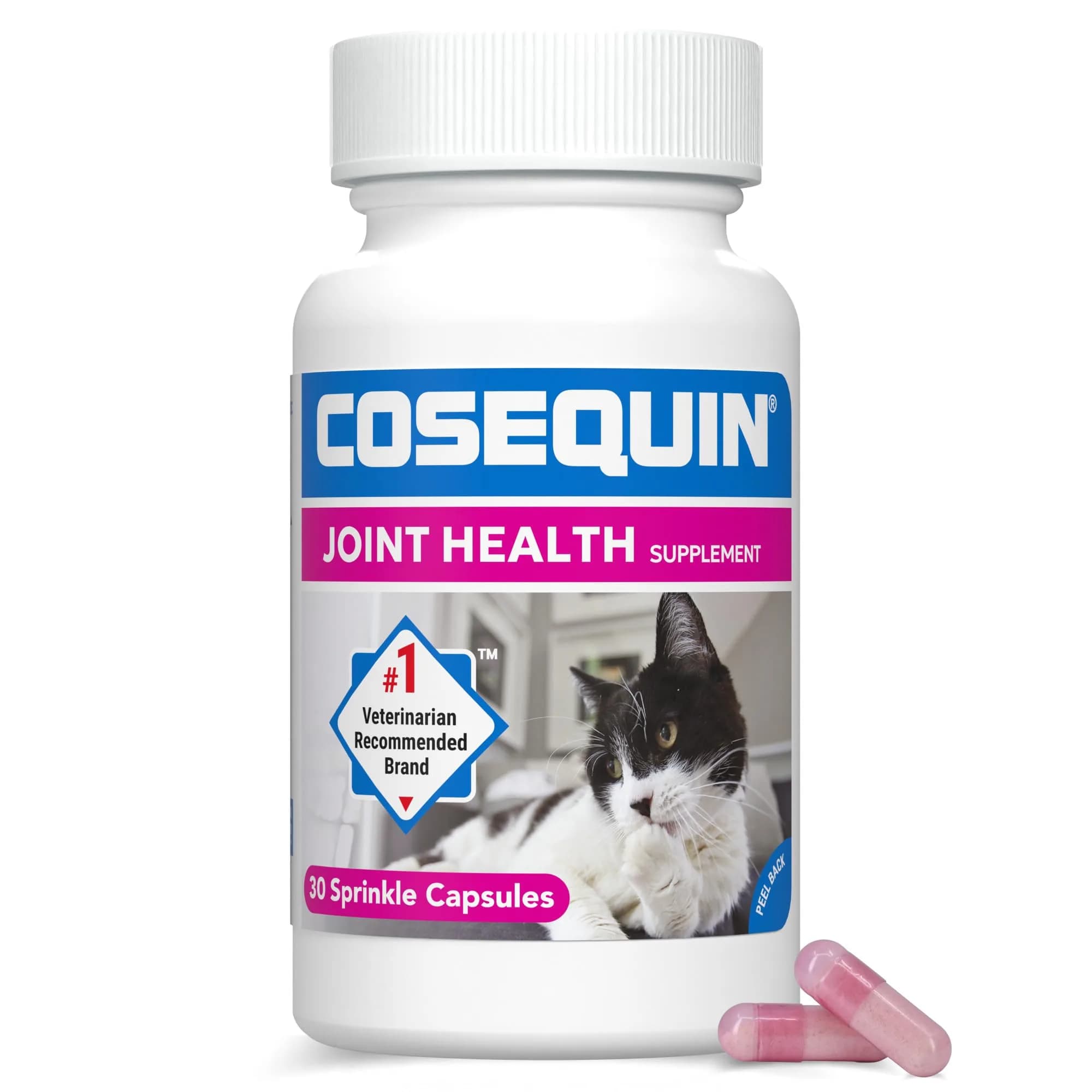 Nutramax Cosequin for Cats Joint Health Supplement Capsules 30 Count | Veterinarian Recommended Glucosamine for Cats
