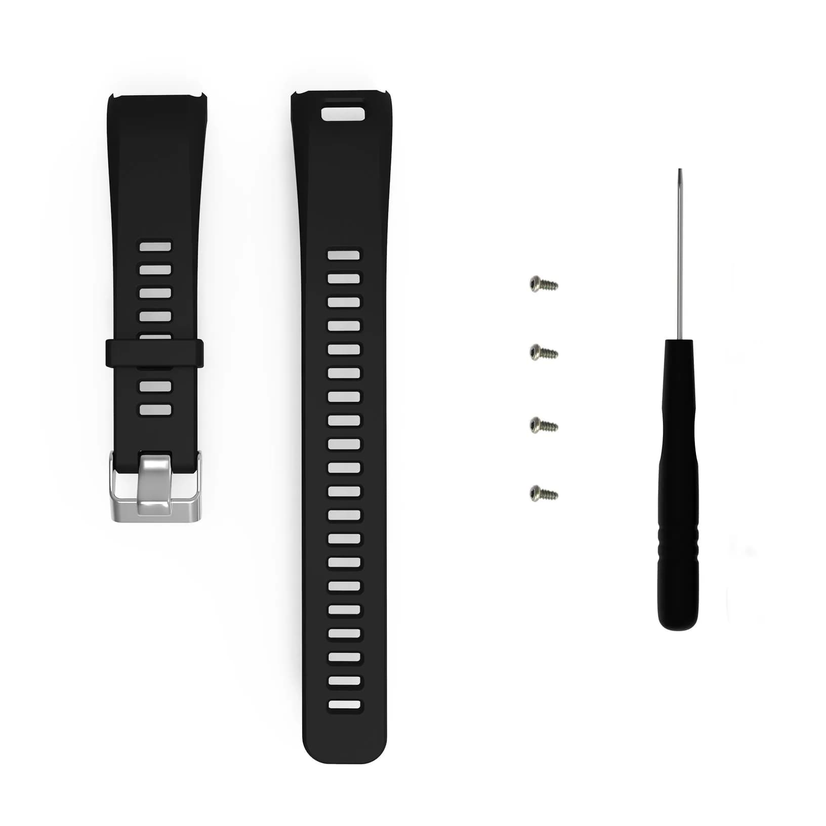 AUTRUN Silicone Strap Replacement Wristband for Garmin Vivosmart HR | Adjustable, Durable & Colorful (140-220mm) - main product image