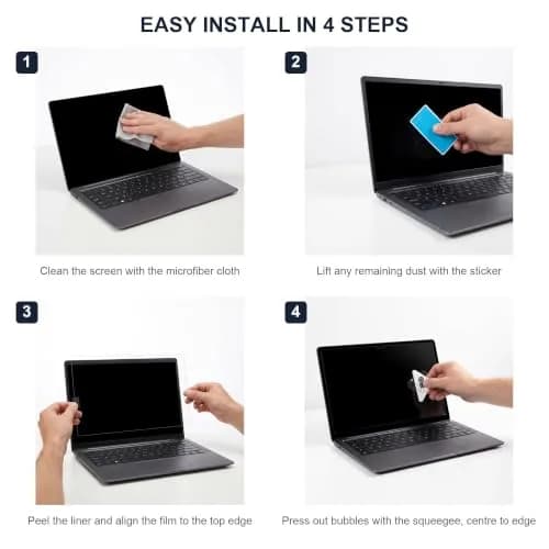 Pc Pro Screen Protector Set for Lenovo Yoga 730 15.6" Touch Display | High Clarity Anti Scratch thumbnail 4