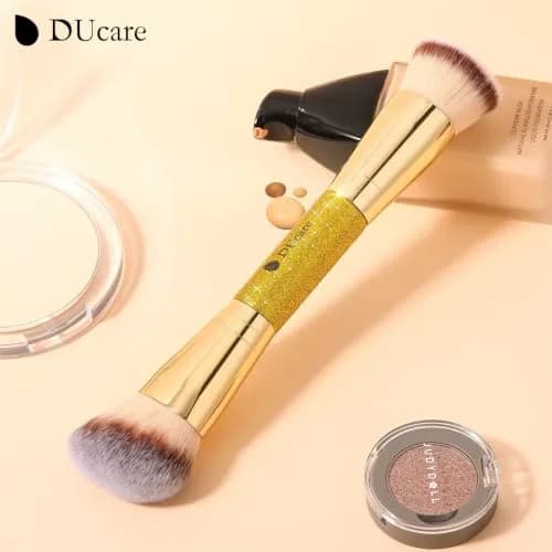 DUcare 2Pcs Double Ended Foundation & Contour Makeup Brush Set | Soft Synthetic Face Brushes for Liquid, Cream & Powder thumbnail 8