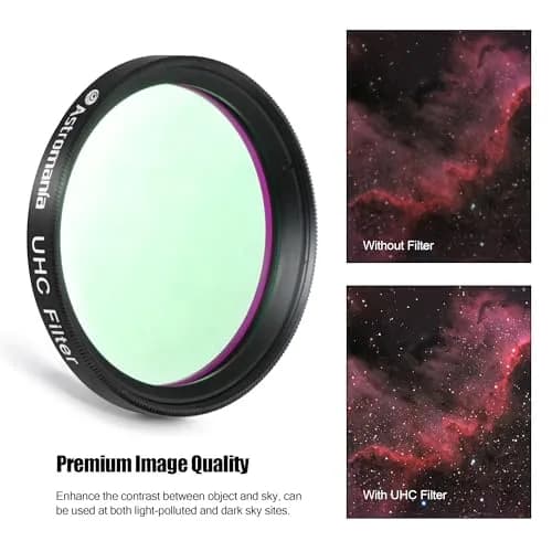 Astromania Telescope Filter UHC Nebula Contrast 2" | Improve Sky Views with Light Pollution Blockage thumbnail 3