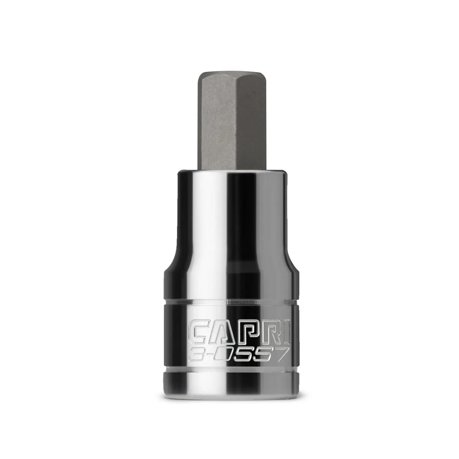Capri Tools 3-0557 7/16-Inch Hex Bit Socket, 1/2-Inch Drive, SAE | Heavy-Duty Forged Steel for Demanding Professionals