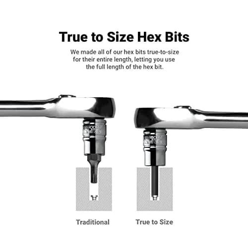 Capri Tools 7/32-Inch Hex Bit Socket, 1/4-Inch Drive SAE, 0.02 kg (0.04 lb) | Forged S2 Steel & Chrome Vanadium thumbnail 7
