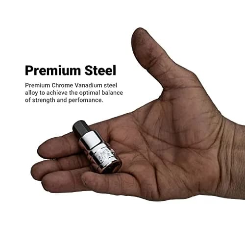 Capri Tools 7/32-Inch Hex Bit Socket, 1/4-Inch Drive SAE, 0.02 kg (0.04 lb) | Forged S2 Steel & Chrome Vanadium thumbnail 3