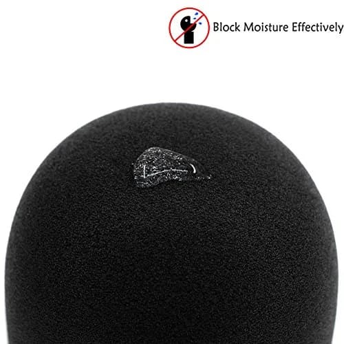 YOUSHARES Microphone Windscreen Foam with Silicone Protector for Blue Yeti & Yeti Pro, Red | Reduces Wind Noise & Plosives thumbnail 2