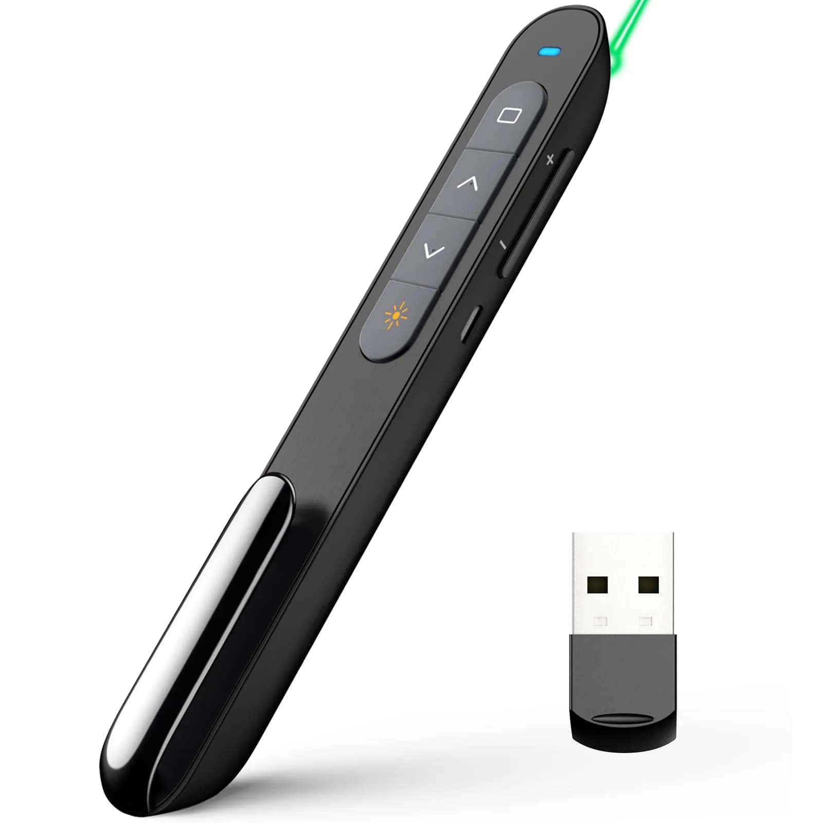 Norwii N76 Rechargeable Presentation Clicker with Laser Pointer & Custom Buttons | 328ft Range - main product image
