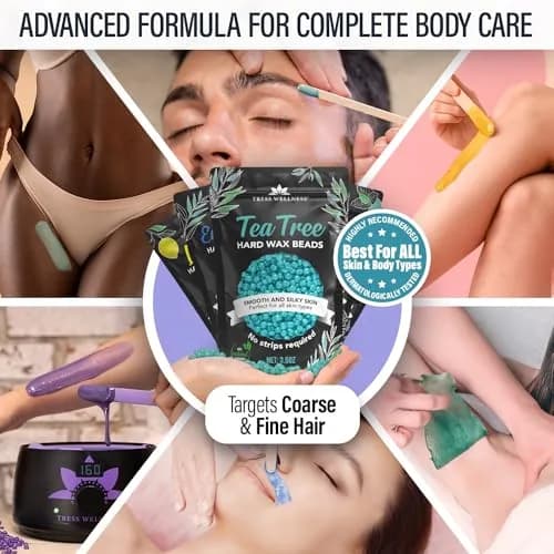 Tress Wellness Hard Wax Beads Variety 595g (20.8 Oz) | Professional At-Home Hair Removal Kit for Bikini, Brazilian & Full Body thumbnail 5