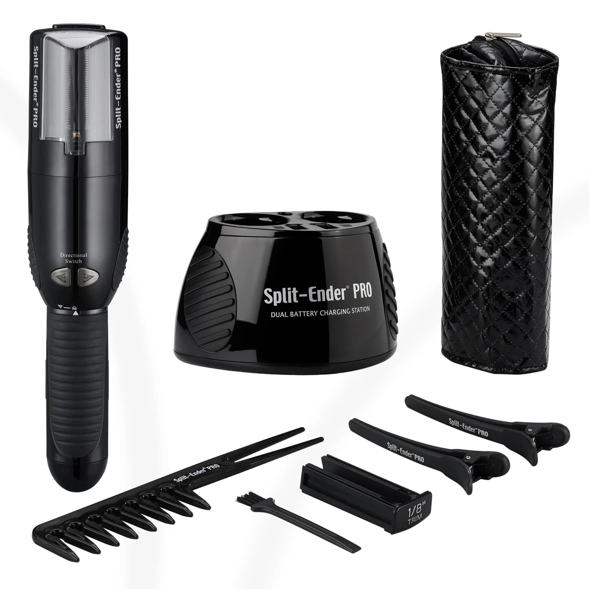 Split-Ender PRO Hair Trimmer - Cordless Professional Hair Tool for Damaged & Frizzy Hair | Black — Black / Salon PRO Styler