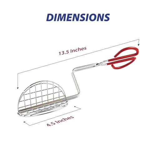 HIC Kitchen Taco Making Tools Steel Taco Shell Tongs 13.5 x 3.5 x 4.25-inches | Crispy Homemade Shells thumbnail 7