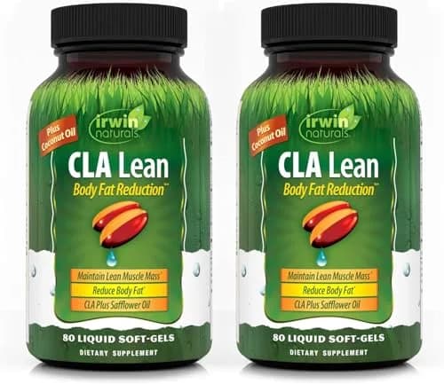 Irwin Naturals CLA Lean Body Fat Reduction Liquid Soft-Gels 80 Count | Supports Fat Loss & Muscle Tone thumbnail 1