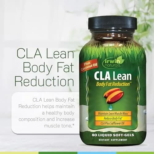 Irwin Naturals CLA Lean Body Fat Reduction Liquid Soft-Gels 80 Count | Supports Fat Loss & Muscle Tone thumbnail 5