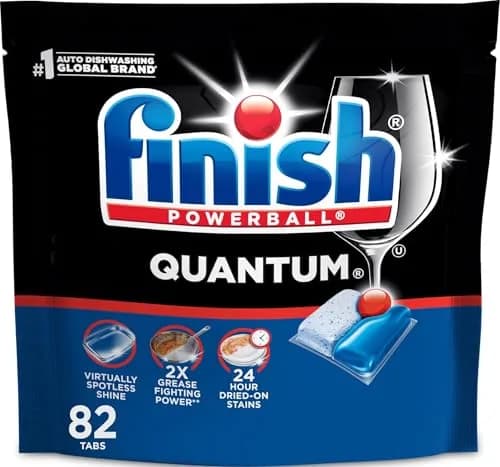 Finish Quantum Dishwasher Pods 82 Count | 24-Hour Dried-On Stain Removal thumbnail 1