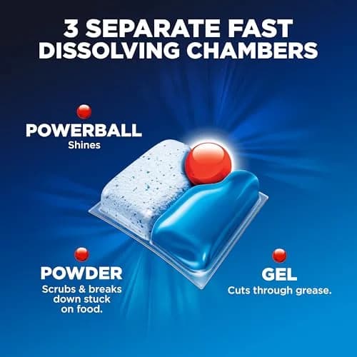 Finish Quantum Dishwasher Pods 82 Count | 24-Hour Dried-On Stain Removal thumbnail 3