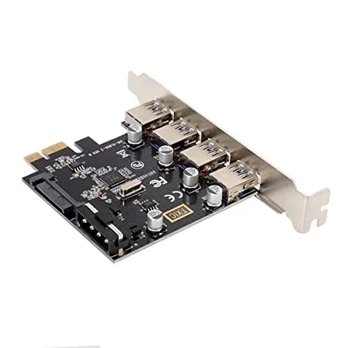 ChenYang 4 Port PCI-E 1X to 4 USB 3.0 HUB PCI Express Expansion Card Adapter with 120mm PCI-E Slot Bracket thumbnail 9