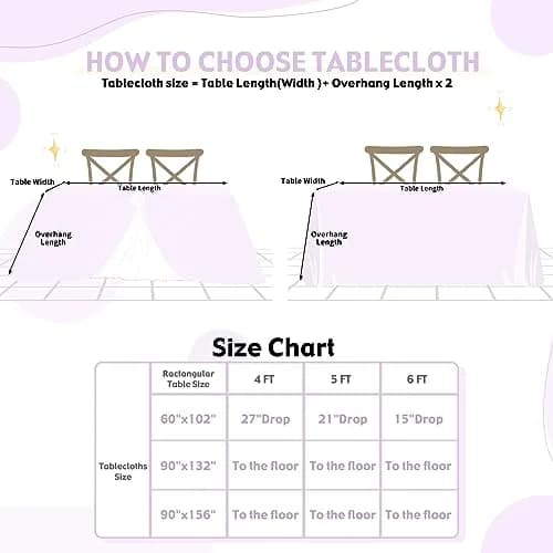 SoarDream Iridescent White Sequin Tablecloth 60"x102" Wedding Table Cloth | Elegant Sparkly Decor thumbnail 5