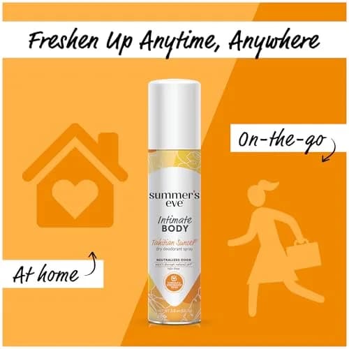 Summer's Eve Daily Refreshing Feminine Spray Tahitian Sunset 120ml (2 Fl Oz x 6) | pH Balanced Odor Control thumbnail 5